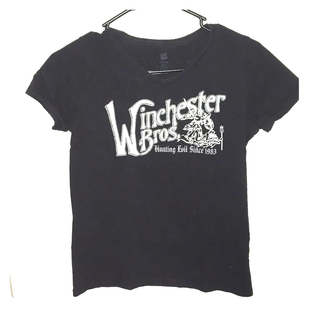 Supernatural “Winchester Bros” Graphic V-Neck Tee